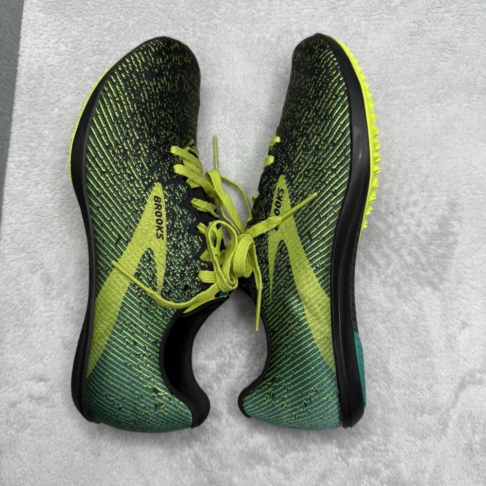 Brooks Mach 19 Spikeless Men's 6.5 D Cross Country Racing Shoes Green 110322